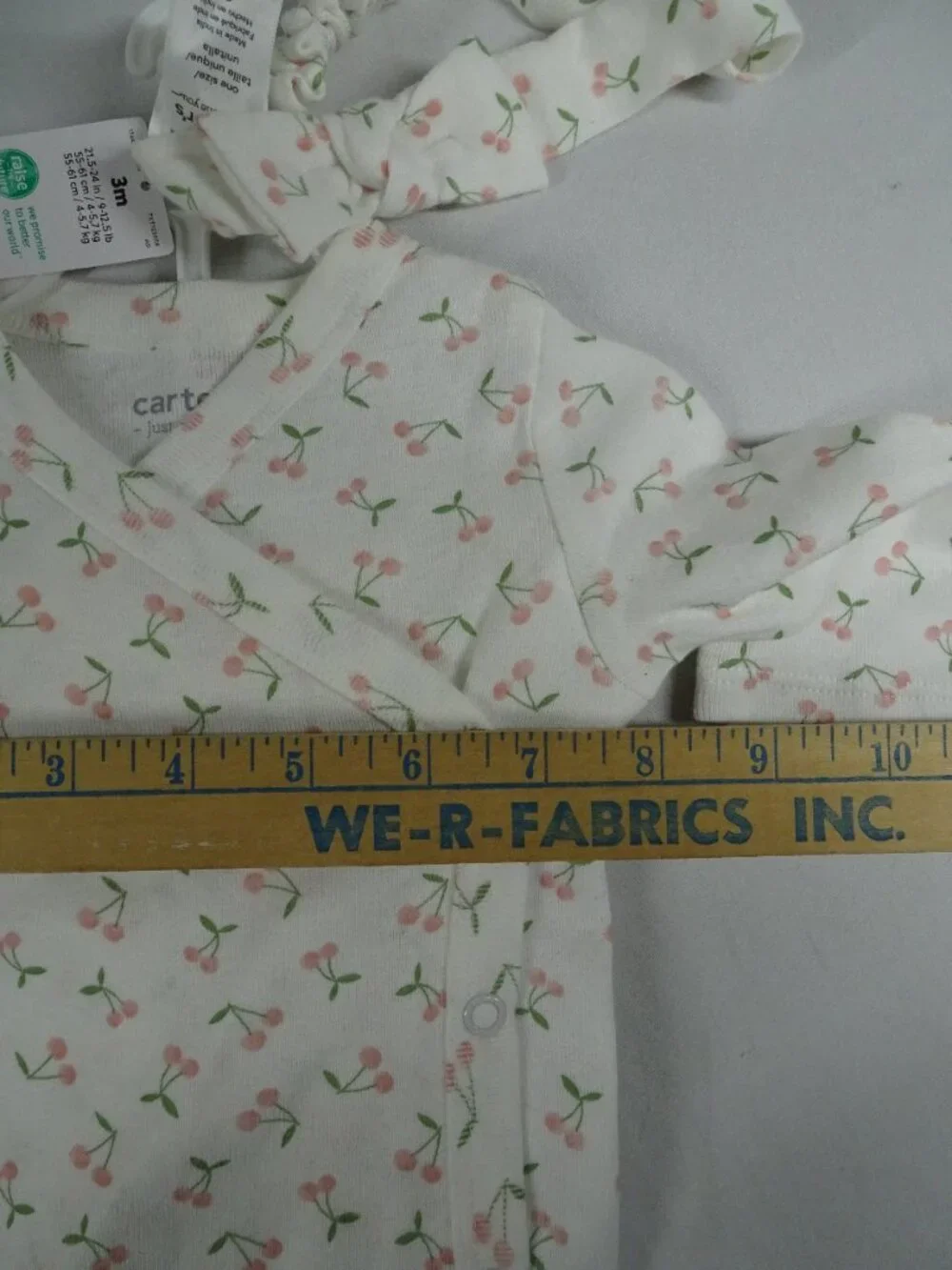 Carter's Baby Girl Cherries 3 Piece Set Size 3 Months